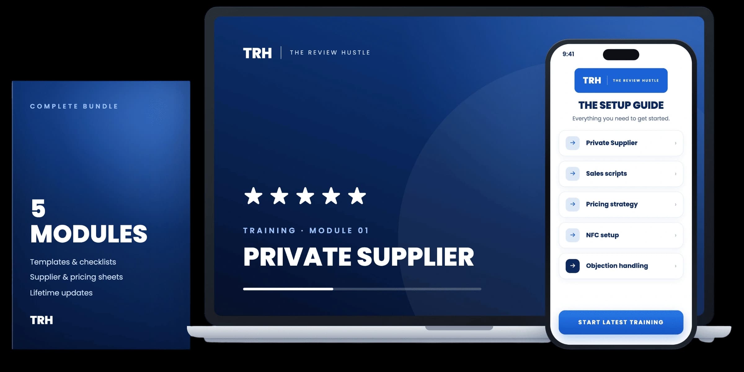 The Review Hustle guide: five modules in one PDF